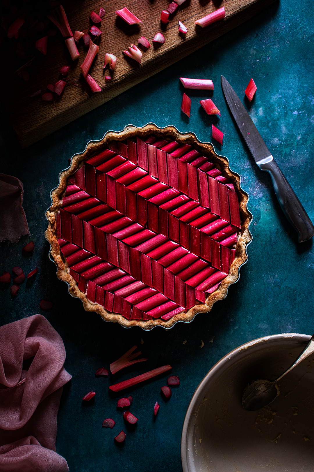 Rhubarb Frangipane Tart