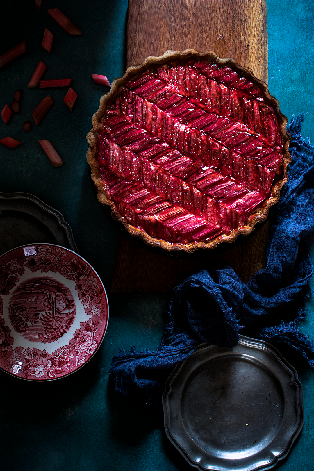Rhubarb Frangipane Tart